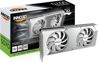 INNO3D GeForce RTX 5070 Twin X2 OC 12GB WHITE N50702-12D7X-195064W
