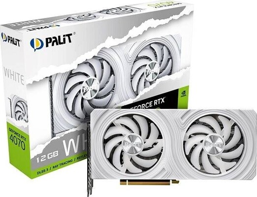 Porovnanie Inno3D GeForce RTX 2070 SUPER JET 8GB GDDR6 N207S1 08D6 1180651 vs. Palit GeForce RTX 4070 White 12GB GDDR6X NED4070019K9 1047L